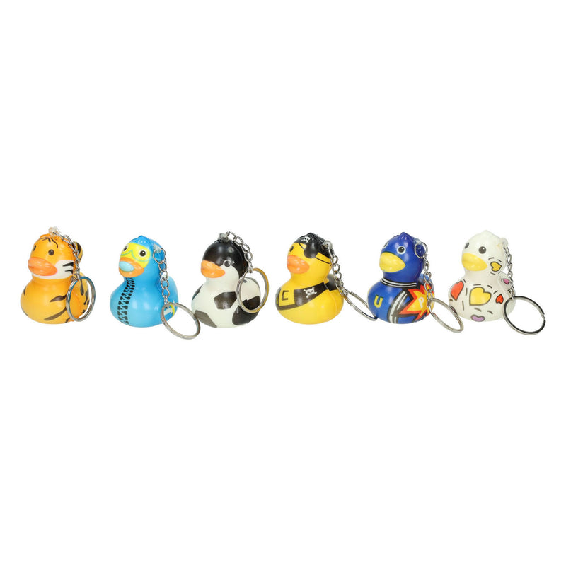 Afbeelding laden in galerijviewer, Duckiez sleutelhanger eendje foam gekleurd - 24st
