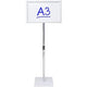 Displaystandaard viking basic a3 zilver