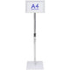Displaystandaard viking basic a4 zilver