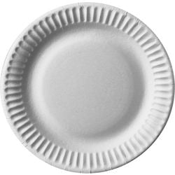 Eetbord papstar karton 19 cm wit