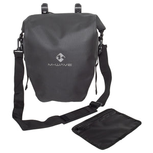M-wave rough ride ii rack black series pannier bag