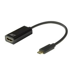 Act connectivity usb-c naar hdmi female adapter (zwart)