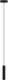 Eglo almudaina hanglamp - led - ø 4 cm - zwart - dimbaar - staal