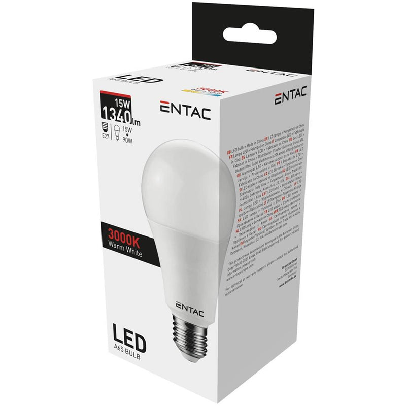 Afbeelding laden in galerijviewer, Entac led lamp 15w - e27 fitting, 3000 kelvin warm-wit, 1340 lumen
