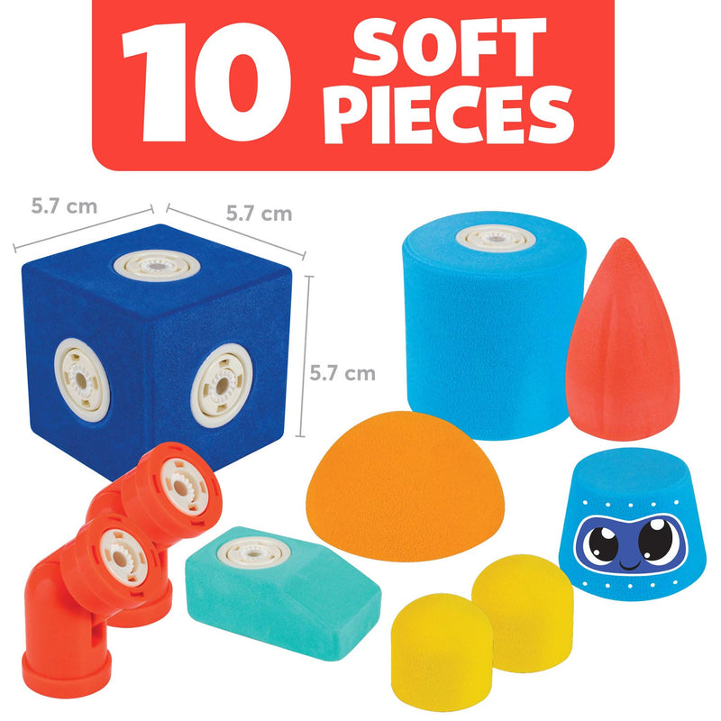 Afbeelding laden in galerijviewer, Blockaroo magnetische foam blokken robot box, 10dlg.
