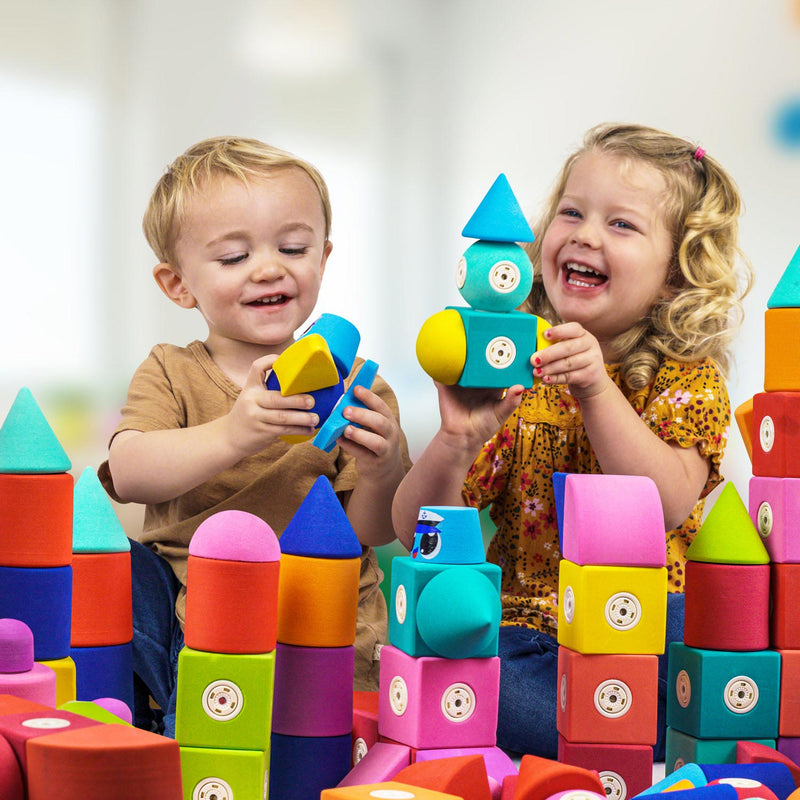 Afbeelding laden in galerijviewer, Blockaroo magnetische foam blokken boot box, 10dlg.
