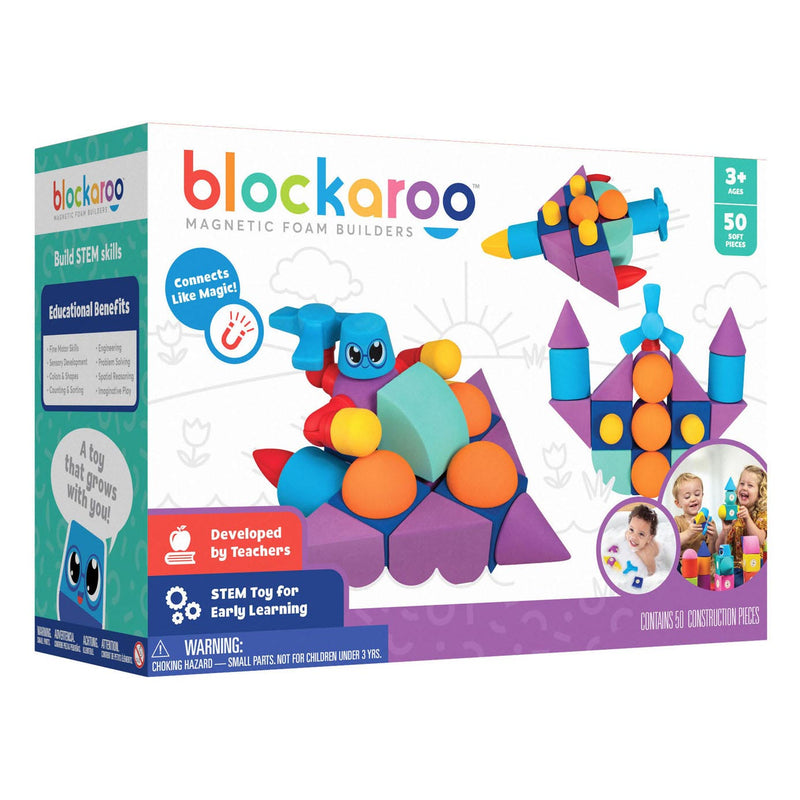 Afbeelding laden in galerijviewer, Blockaroo Magnetische Foam Blokken Builders Box, 50dlg.
