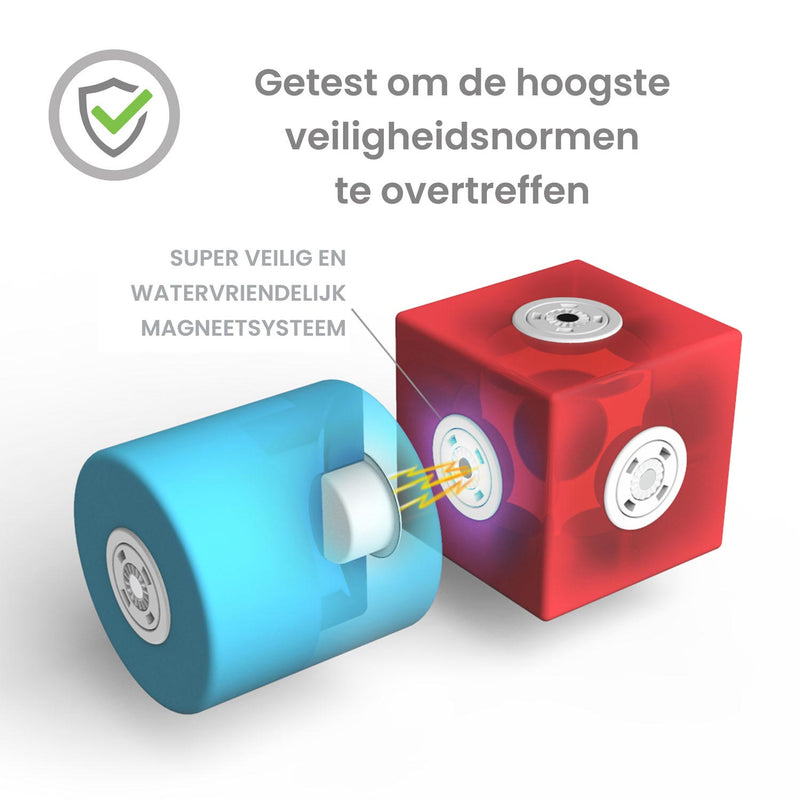 Afbeelding laden in galerijviewer, Blockaroo Magnetische Foam Blokken Builders Box, 50dlg.
