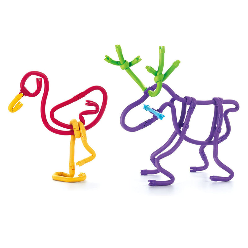 Afbeelding laden in galerijviewer, Spaghetteez 70stuks set- flexibele bouwstaafjes- speelgoed 4,5,6,7,8 jaar jongens en meisjes- knutselen meisjes jongens- constructie speelgoed- montessori speelgoed- educatief speelgoed
