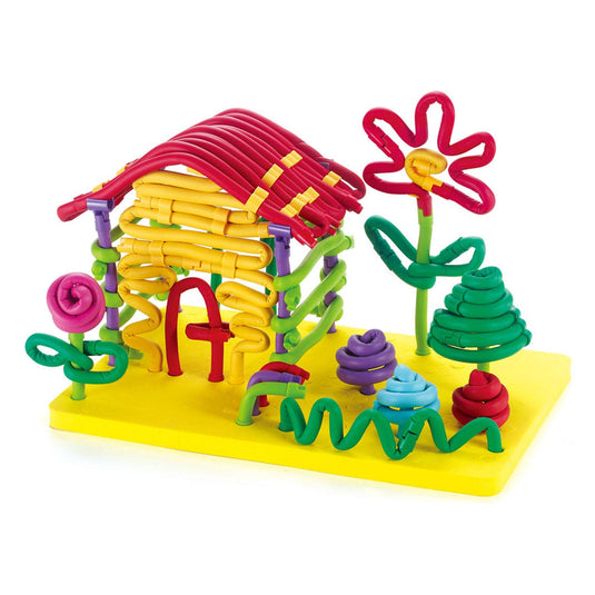 Clics spaghetteez 3d art flexibele bouwstaafjes, 160dlg.