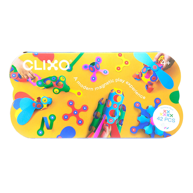 Afbeelding laden in galerijviewer, Clixo Magnetisch Bouwspeelgoed Rainbow Pack, 42dlg.
