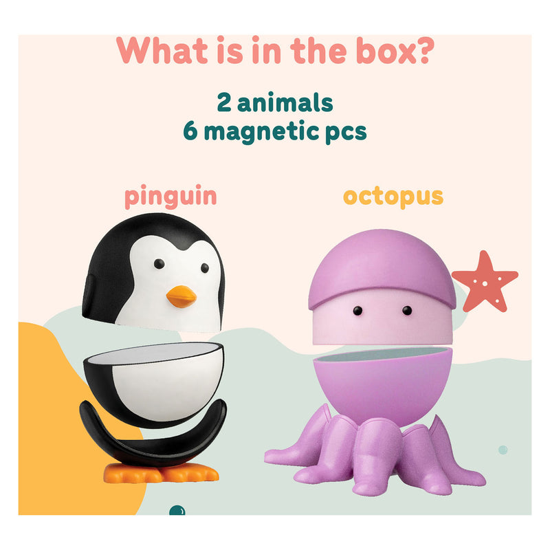 Afbeelding laden in galerijviewer, Clics magimals wibly wobly sealife magnetisch speelgoed
