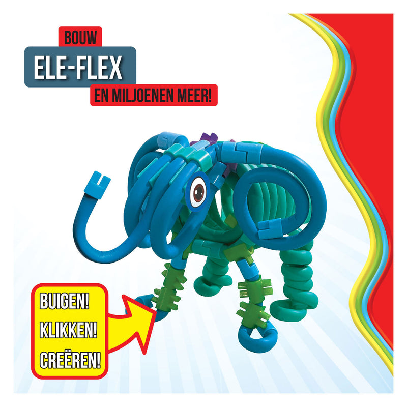 Afbeelding laden in galerijviewer, Clics spaghetteez ele-flex olifant flexibele bouwstaafjes, 48dlg.
