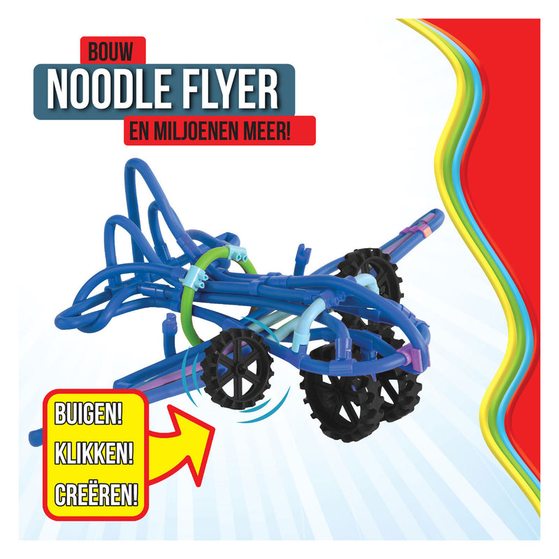 Afbeelding laden in galerijviewer, Clics spaghetteez noodle flyer vliegtuig flexibele bouwstaafjes, 76dlg.
