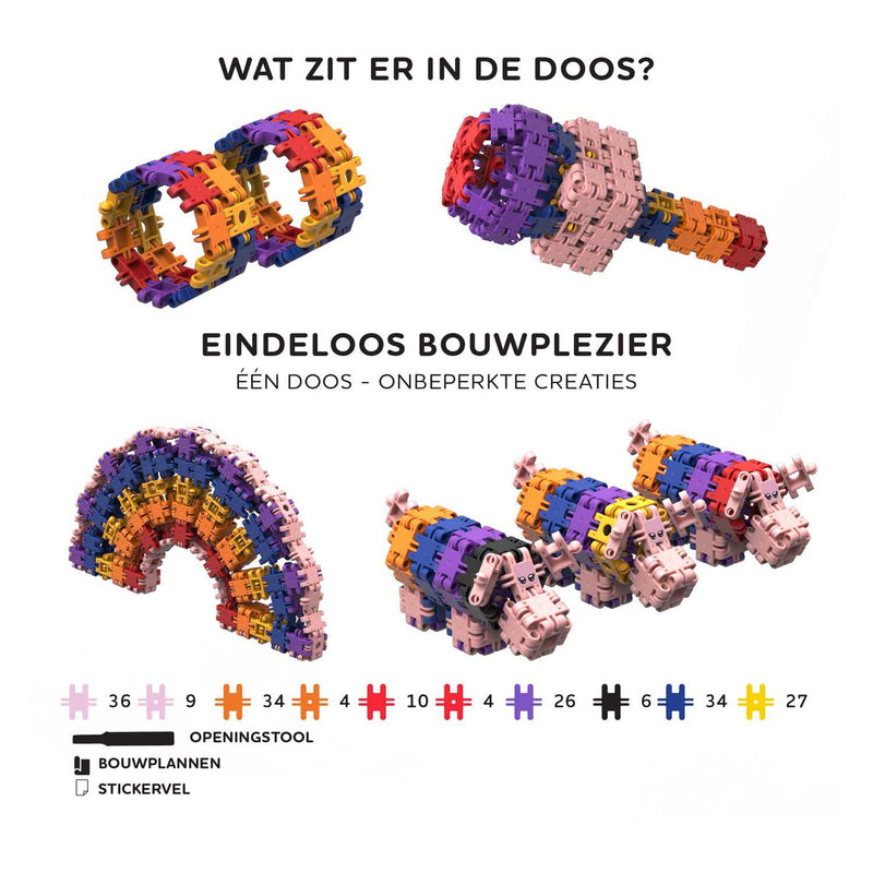 Afbeelding laden in galerijviewer, Clics nano - k3 builders bouwset - 190dlg.
