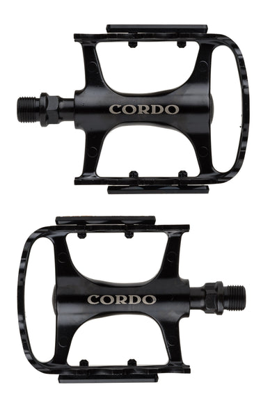 Cordo trekking pedalen aluminium - zwart
