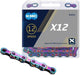 KMC X12 Aurora Blauw 126 schakels - Fietsketting met Double X-Bridge - 12-speed