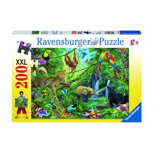 Ravensburger puzzel dieren in de jungle - legpuzzel - 200 stukjes