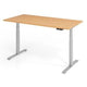 Zit-sta-bureau vlxk6516 6 s hout, metaal bruin, grijs