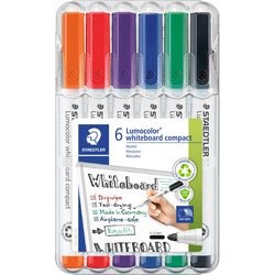 Staedtler lumocolor whiteboard compact - box met 6 kleuren
