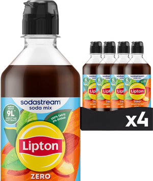 Sodastream lipton ice tea peach zero siroop 4-pack