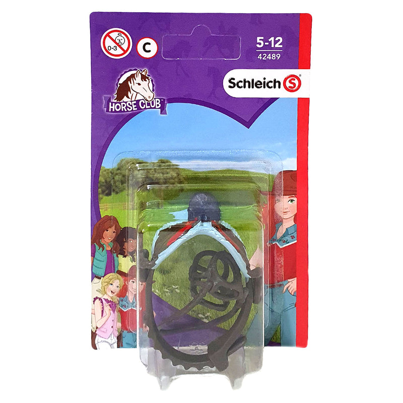 Afbeelding laden in galerijviewer, Schleich HORSE CLUB Zadel en Halster en Cayenne 42489
