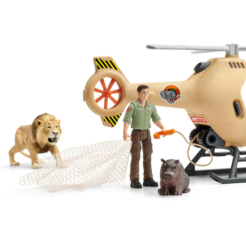 Afbeelding laden in galerijviewer, Schleich WILD LIFE Reddingshelikopter voor Dieren 42476
