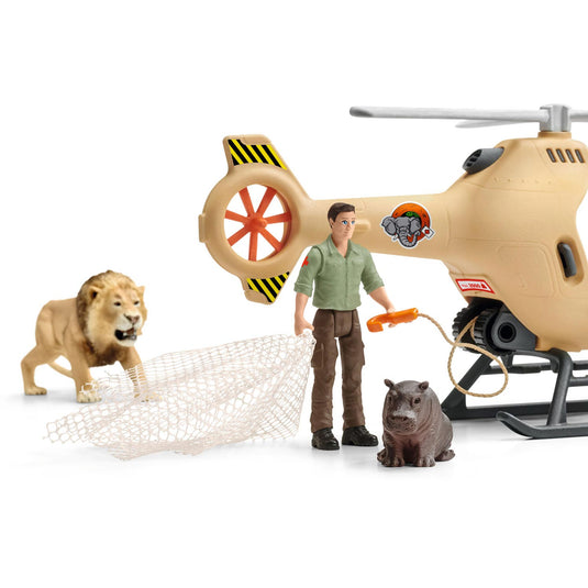 Schleich WILD LIFE Reddingshelikopter voor Dieren 42476