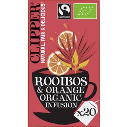Thee clipper rooibos orange organic infusion zakjes