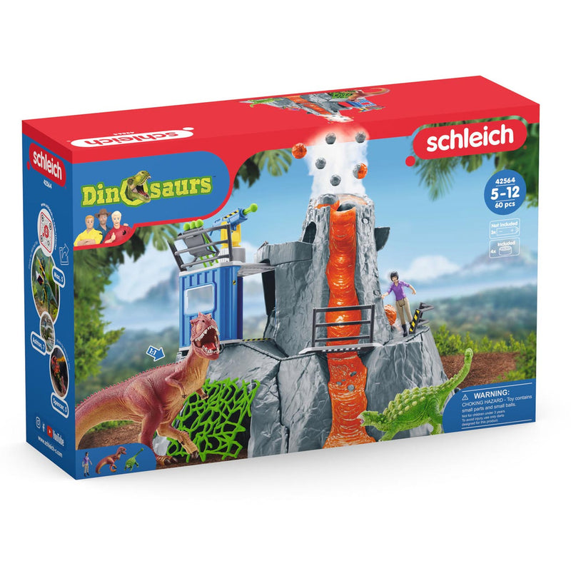 Afbeelding laden in galerijviewer, Schleich dinosaurs grote vulkaanexpeditie 42564
