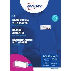 Naambadge avery zweckform pol35ma66-20dr