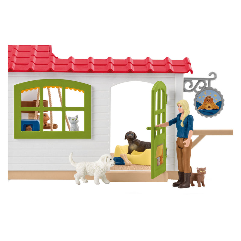 Afbeelding laden in galerijviewer, Schleich farm world dierenhotel 42607
