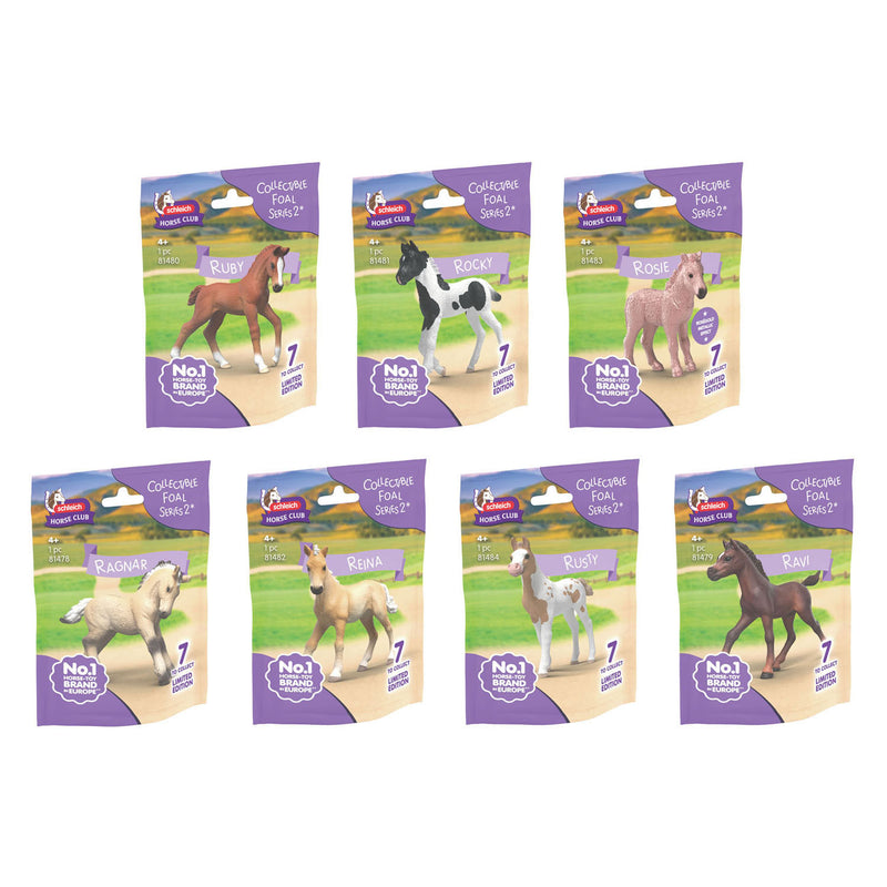 Afbeelding laden in galerijviewer, Schleich horse club verzamelveulens 70680 display 21 stuks

