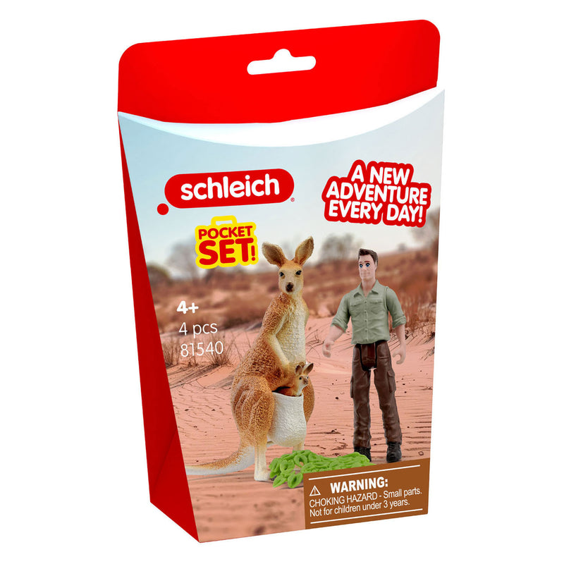 Afbeelding laden in galerijviewer, Schleich wild life kangoeroetour met de ranger 81540
