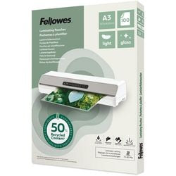 Lamineerhoezen fellowes 100142988 transparant a3 glanzend