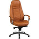 Bureaustoel amstyle permanent contact vaste armleuning bruin 120 kg