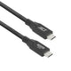 Usb-c-kabel act usb-c mannelijk usb-c mannelijk 1 m zwart