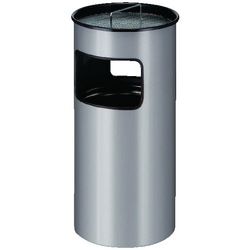 As- en prullenbak 70x33cm 22,5l zilver