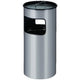 As- en prullenbak 70x33cm 22,5l zilver