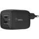 Belkin boostcharge pro 2-poorts usb-c gan-wandlader met pps (65 w) (zwart, 2x usb-c)