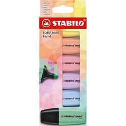 Afbeelding laden in galerijviewer, Stabilo tekstmarker boss mini 07 6-2-01 kleurenassortiment beitelpunt 5mm 6 stuk
