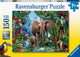 Ravensburger puzzel olifanten in de jungle - legpuzzel - 150xxl stukjes