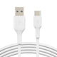 Oplaadkabel belkin cab001bt1mwh wit usb-a male naar usb-c male