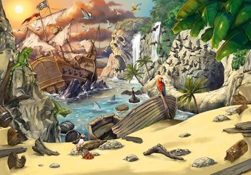 Afbeelding laden in galerijviewer, Ravensburger escape puzzel kids pirates 368 stukjes

