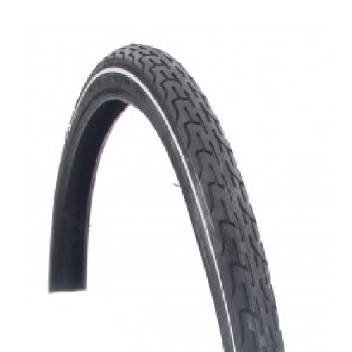 Buitenband 28 sp. deli zwart+ witte bies 37-622