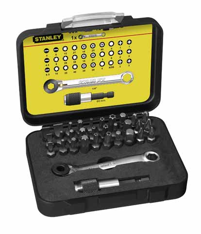 Stanley handgereedschap bitset expert pro 1 4 - ringsteeksleutel (32 delig) - 1-13-905