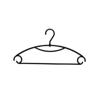 Afbeelding laden in galerijviewer, Daily home plastic kledinghangers 5 stuks zwart

