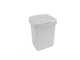 Sunware delta prullenbak 10 liter klepdeksel wit 25,1x21,7x32,6cm
