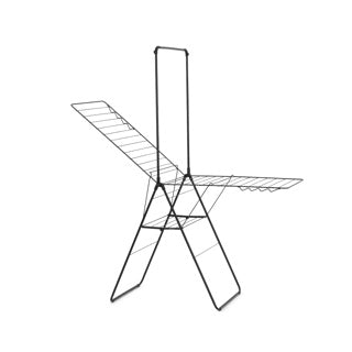 Afbeelding laden in galerijviewer, Brabantia hangon droogrek 25m met stang zwart staal
