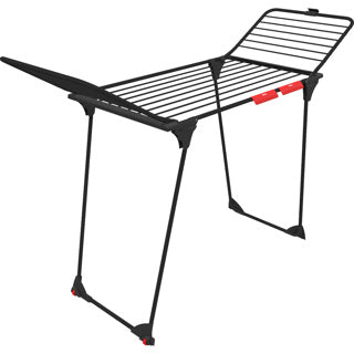 Afbeelding laden in galerijviewer, Vileda king ultimate droogrek (black edition) - tafel droogrek - 20 m drooglengte - xxl waslijnen
